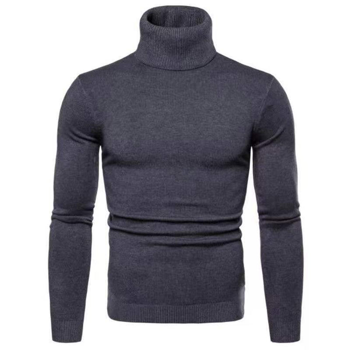 Men's turtleneck sweater made of fine cotton with a fitted cut Lisslune
