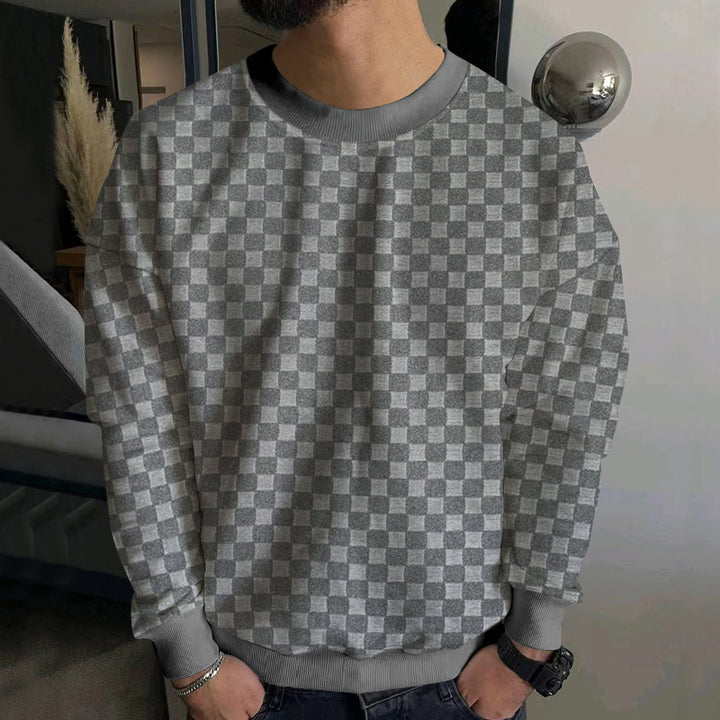 Men's Fashion Sweatshirt with Textured Design Lisslune
