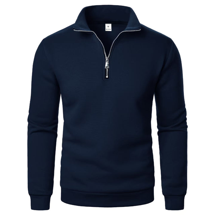 Men's sweatshirt with zipper and modern stand-up collar Lisslune