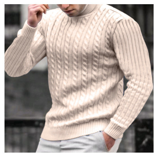 Men's turtleneck sweater made of comfortable knit quality Lisslune