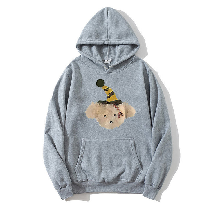 Women's hoodie with playful dog motif Lisslune