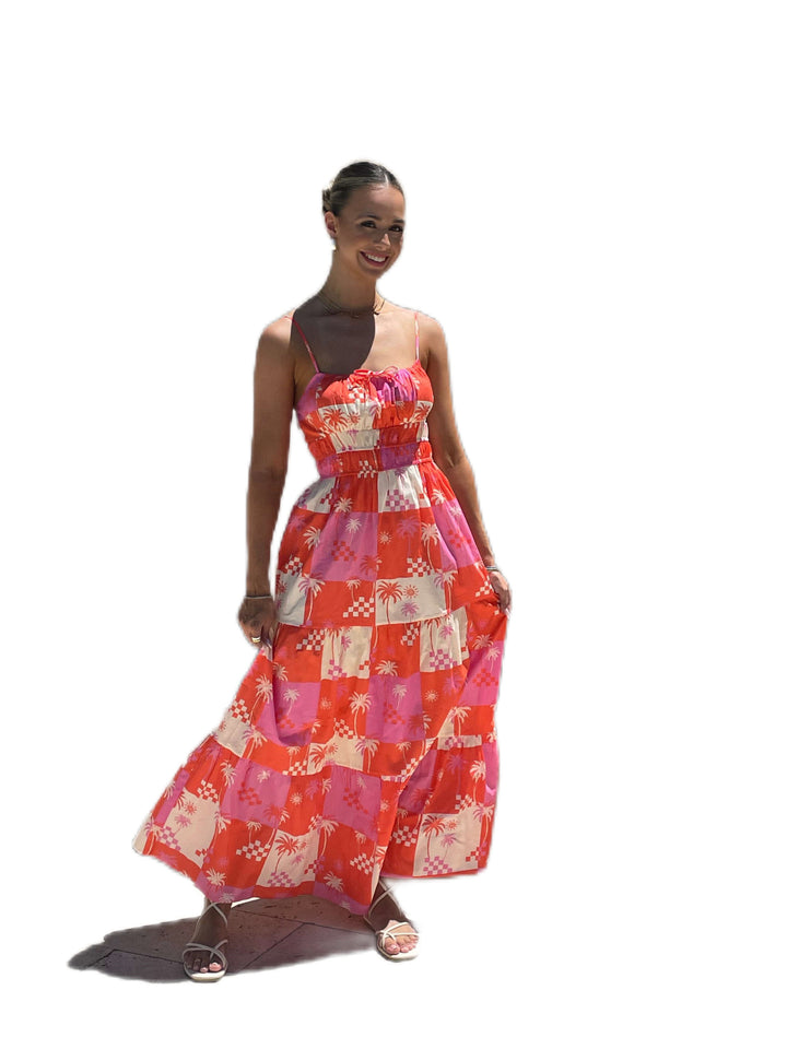 Women's maxi dress with floral pattern Lune London