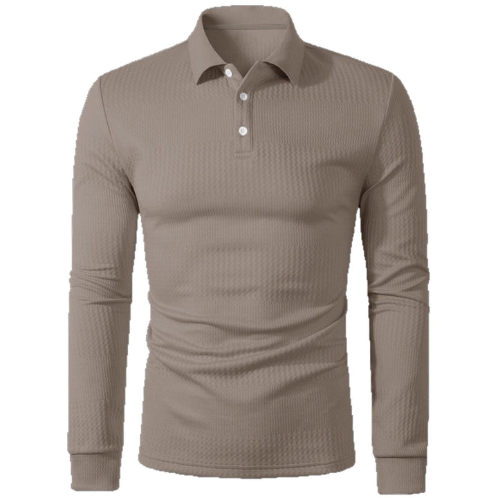 Men's Long Sleeve Polo Shirt Lisslune