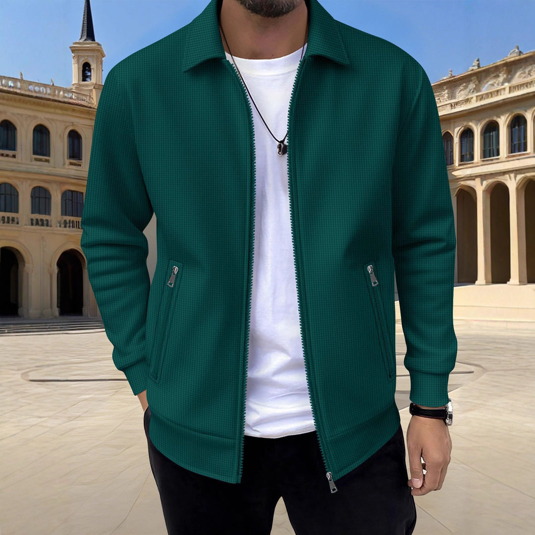 Men's sporty quilted jacket with side zipper pockets Lisslune
