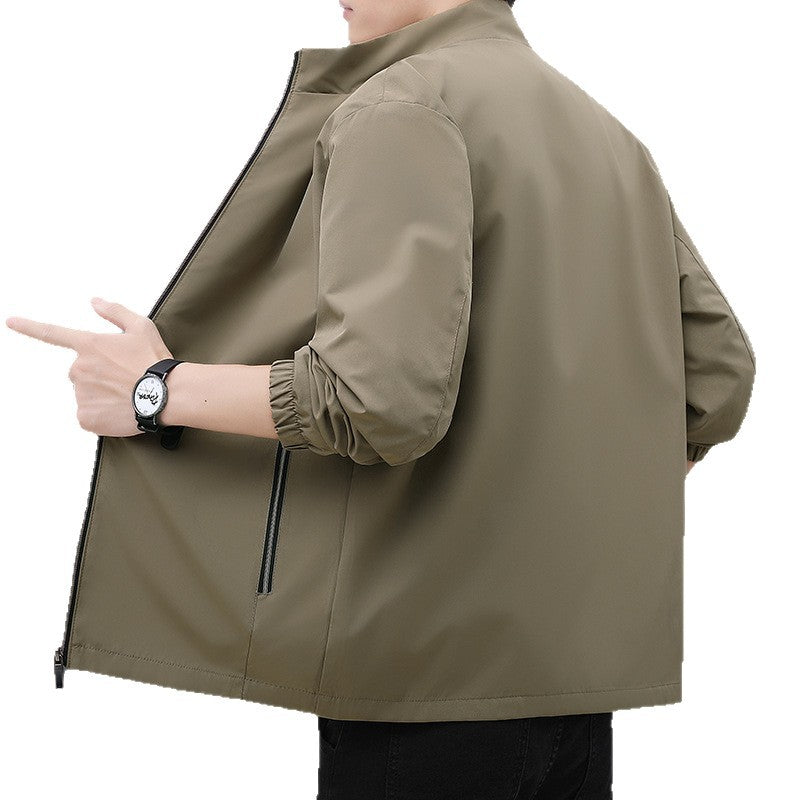 Men's lightweight windbreaker with elastic cuffs and trendy lining Lisslune