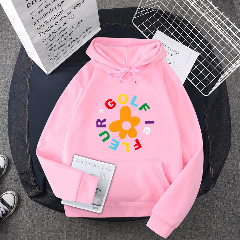 Women's hoodie with creative floral graphic design and comfortable fit Lisslune
