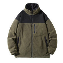 Men's fleece jacket with high collar and zip pockets Lisslune