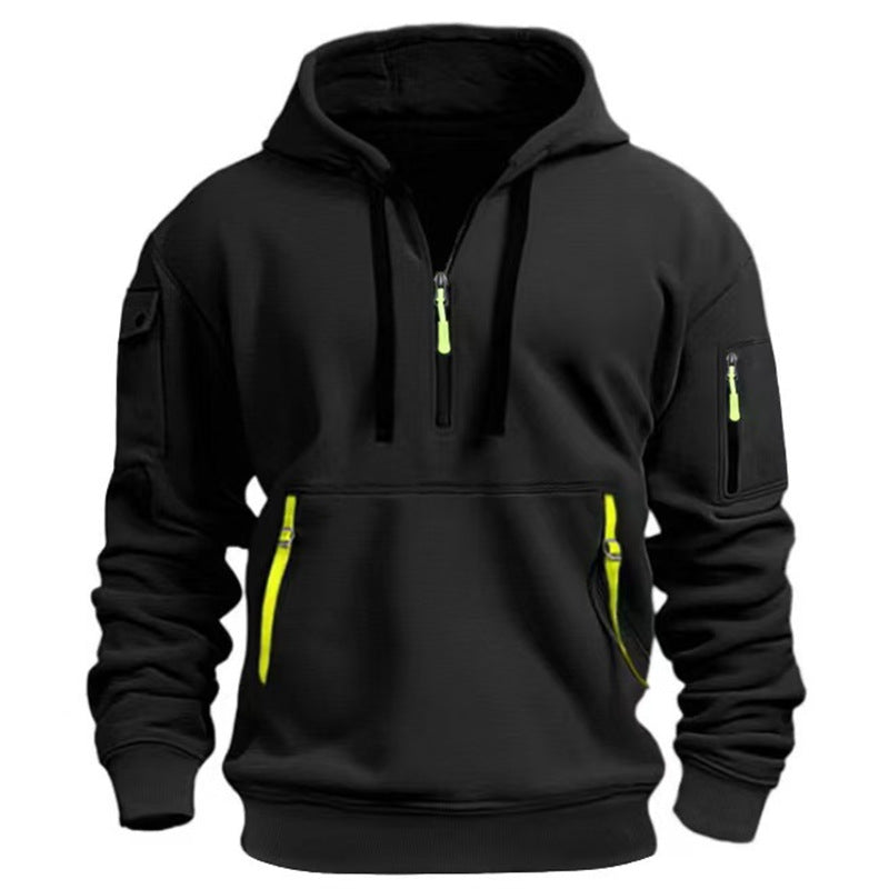 Men's functional pullover with versatile zip pockets Lisslune