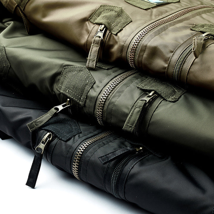 Men's classic bomber jacket with multiple practical pockets Lisslune