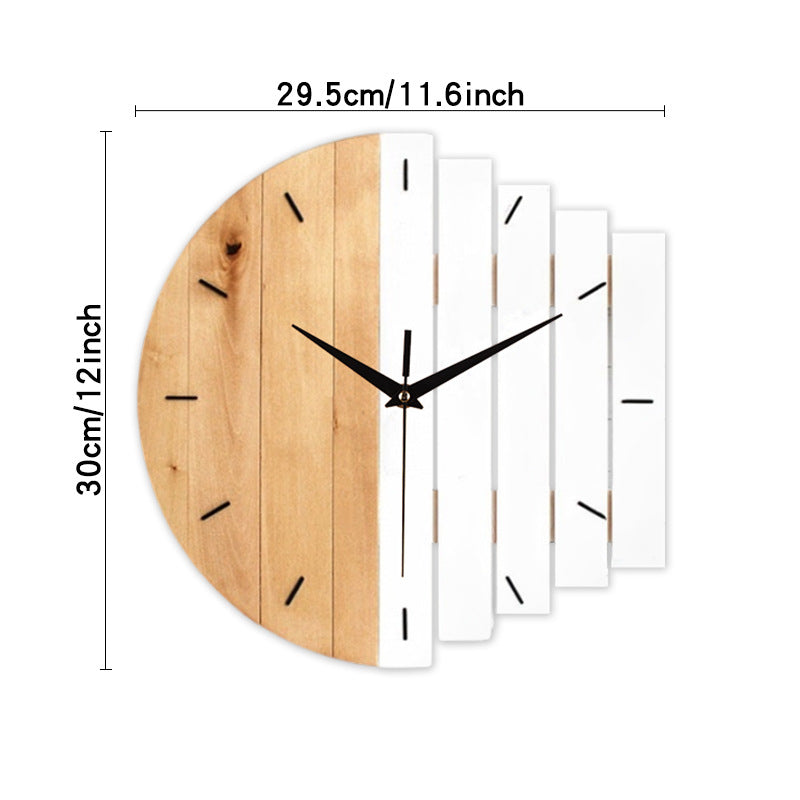 Lisslune | Unique Wooden Analog Silent Wall Clock