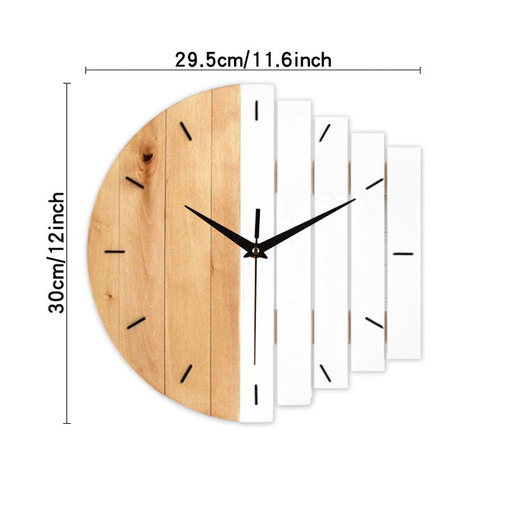 Lisslune | Unique Wooden Analog Silent Wall Clock