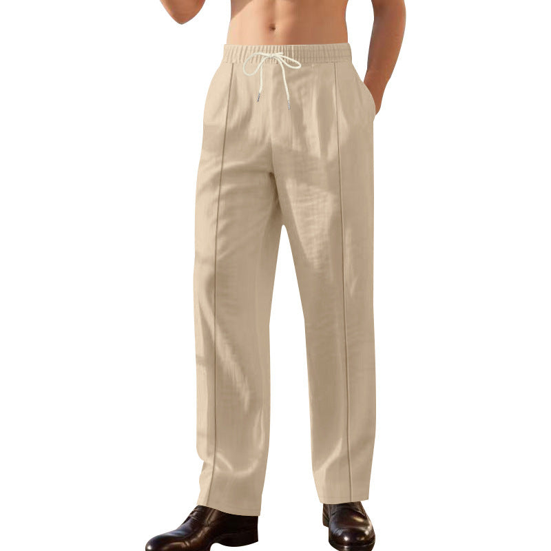Men's elegant leisure pants with adjustable waistband Lisslune