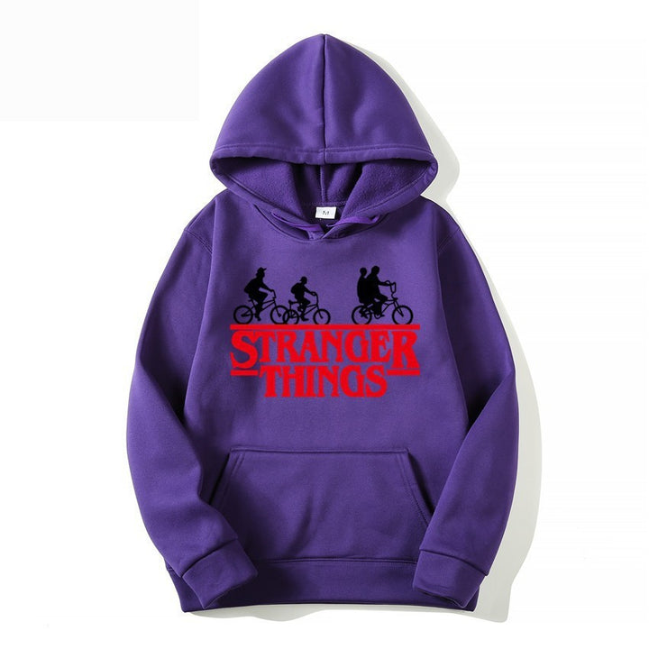 Women's hooded sweatshirt with creative Stranger Things design Lisslune