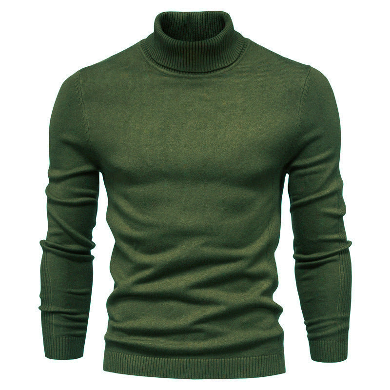 Men's Stylish Turtleneck Sweater Made Of Soft Knit Material Lisslune