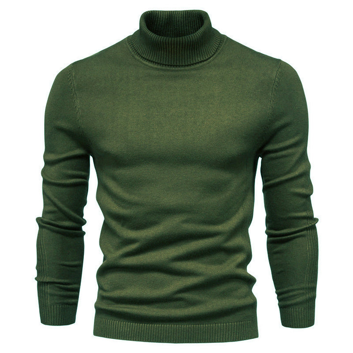 Men's Stylish Turtleneck Sweater Made Of Soft Knit Material Lisslune