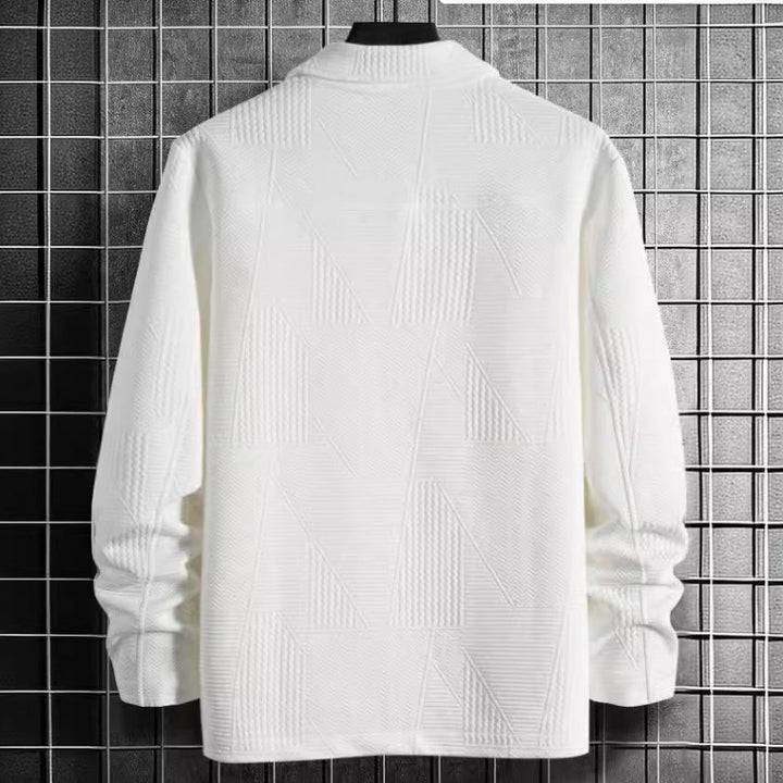 Men's Casual Cardigan with Textured Design Lisslune