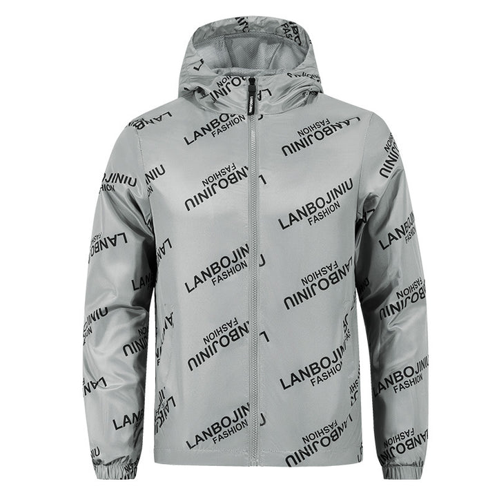 Men's Lightweight Functional Jacket with Stylish Print Lisslune