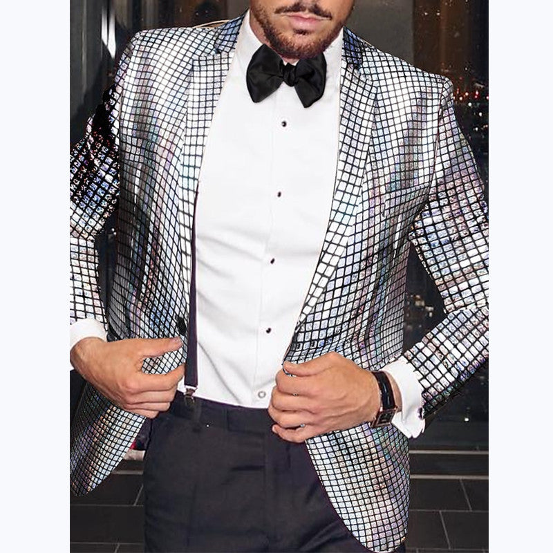 Men's shimmering sequin suit blazer Lisslune