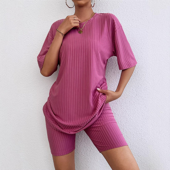 Ladies sporty short-sleeve dress with integrated cycling shorts Lisslune