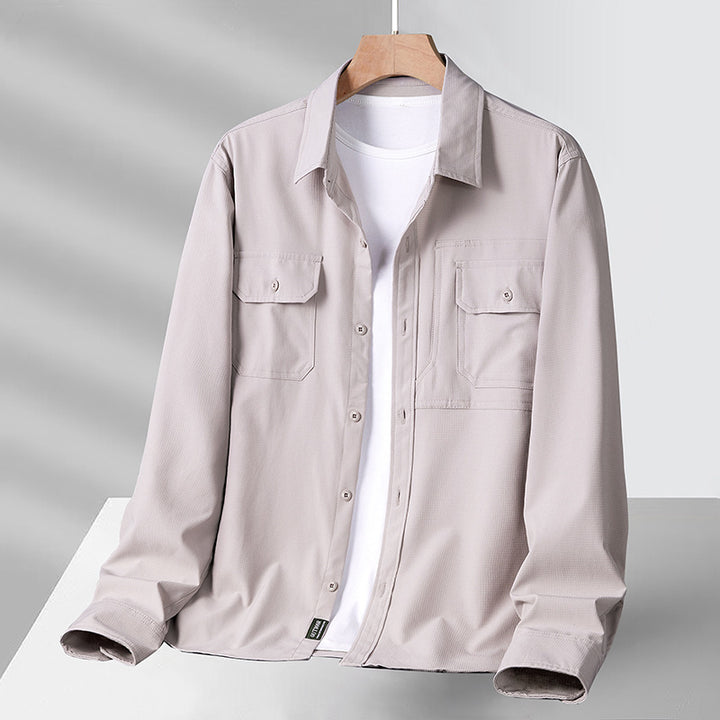 Men's Casual Shirt with Practical Pockets Lisslune
