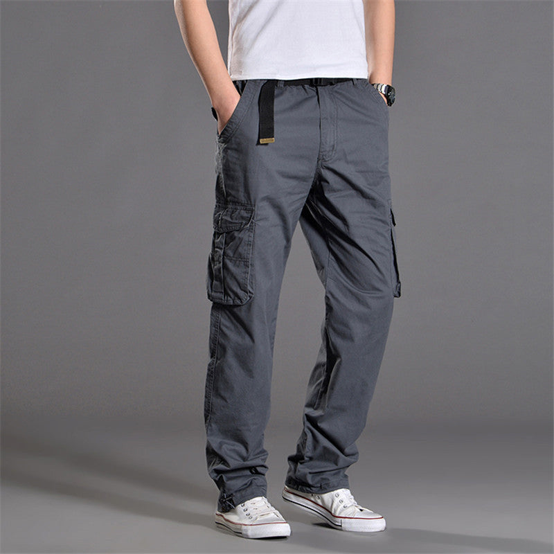 Men's cargo pants with practical pockets and elastic waistband Lisslune