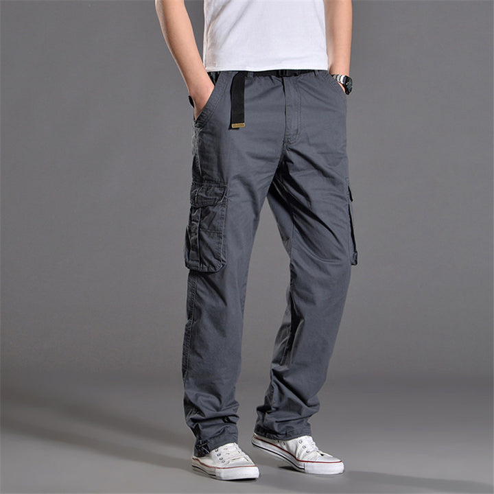 Men's cargo pants with practical pockets and elastic waistband Lisslune