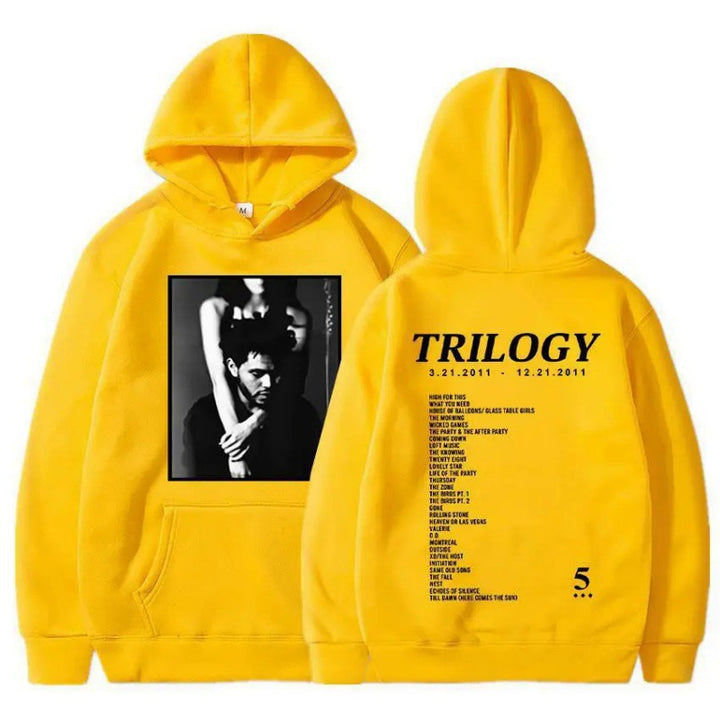 Women's hoodie with artistic photo print and unique lettering Lisslune