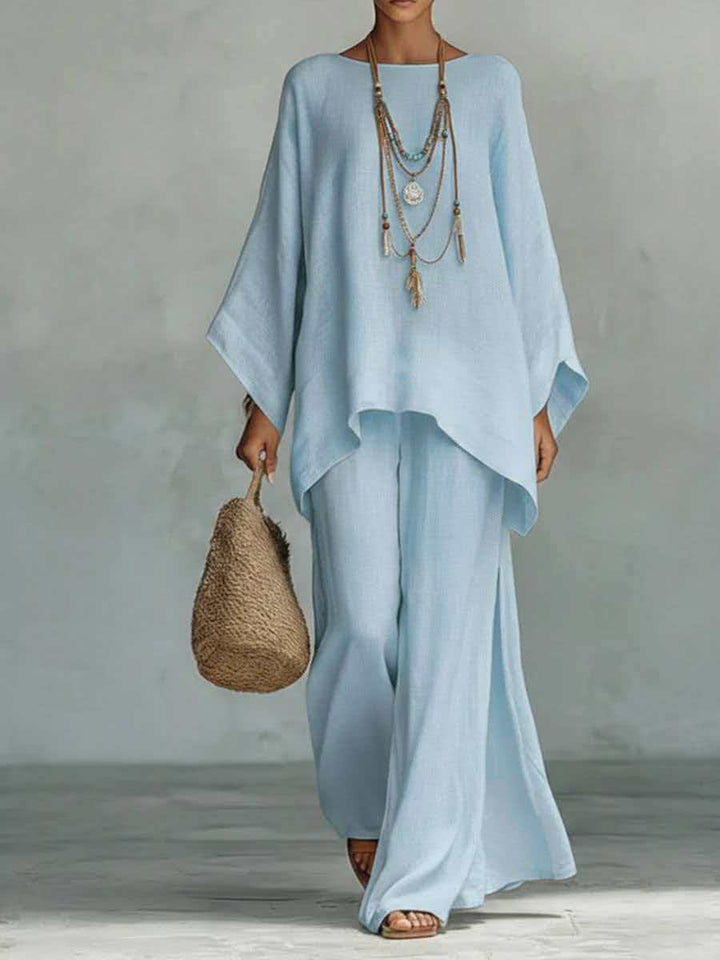 Ladies airy set made of soft fabric with a loose fit Lisslune