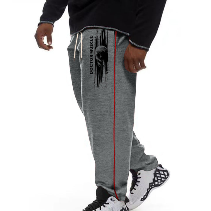 Men's cozy sports jogging pants with side stripes Lisslune