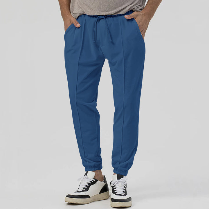 Men's leisure pants set with elastic waistband and breathable properties Lisslune