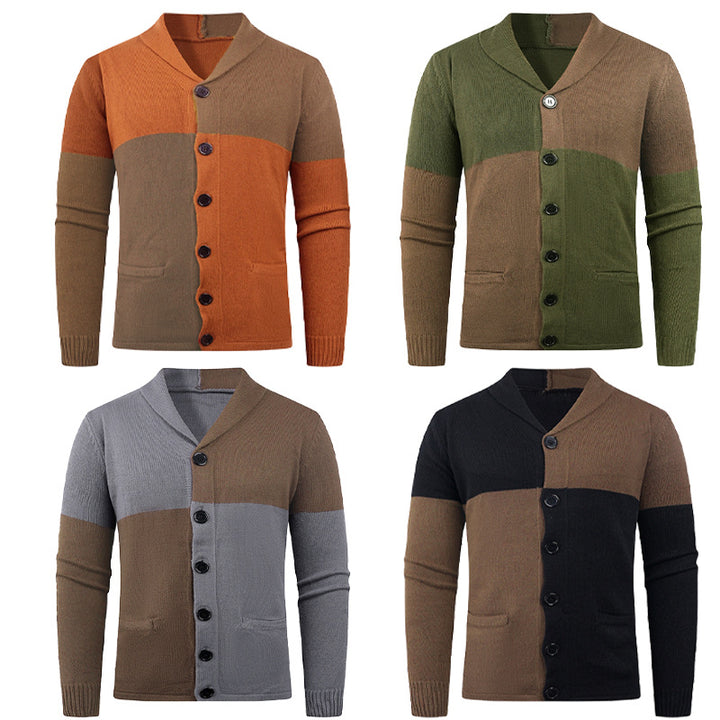 Men's cardigan with modern cable pattern and practical pockets Lisslune