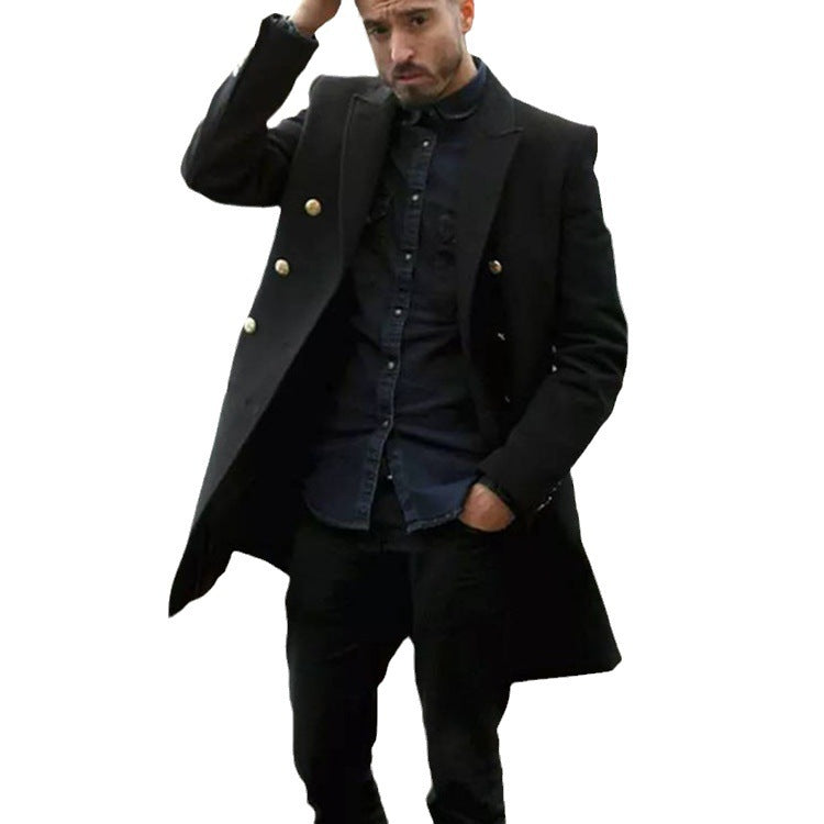Men's Elegant Double-Breasted Coat Lisslune