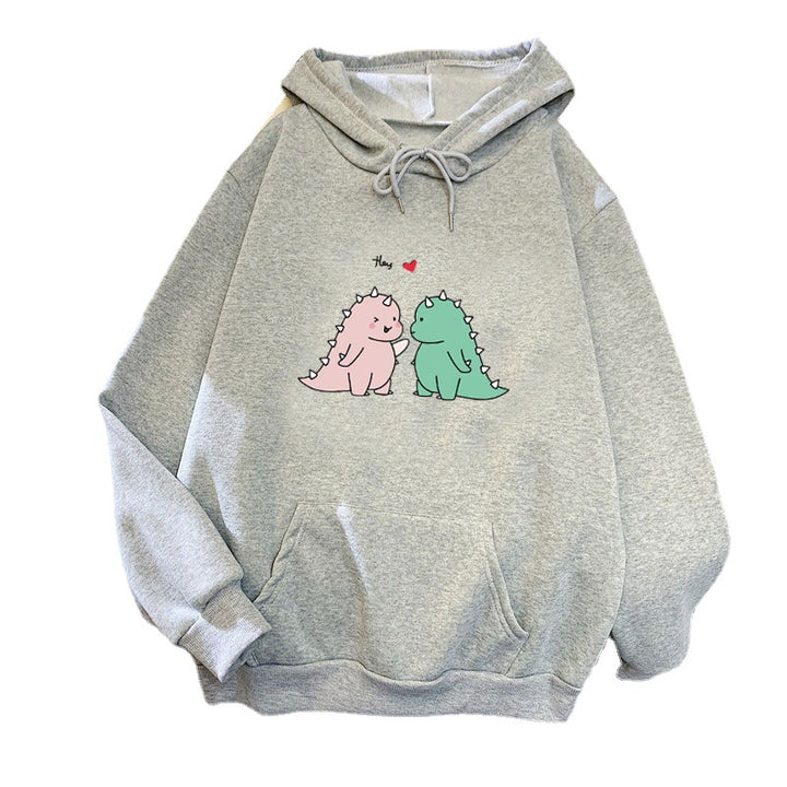 Women’s hoodie with playful dinosaur motif Lisslune