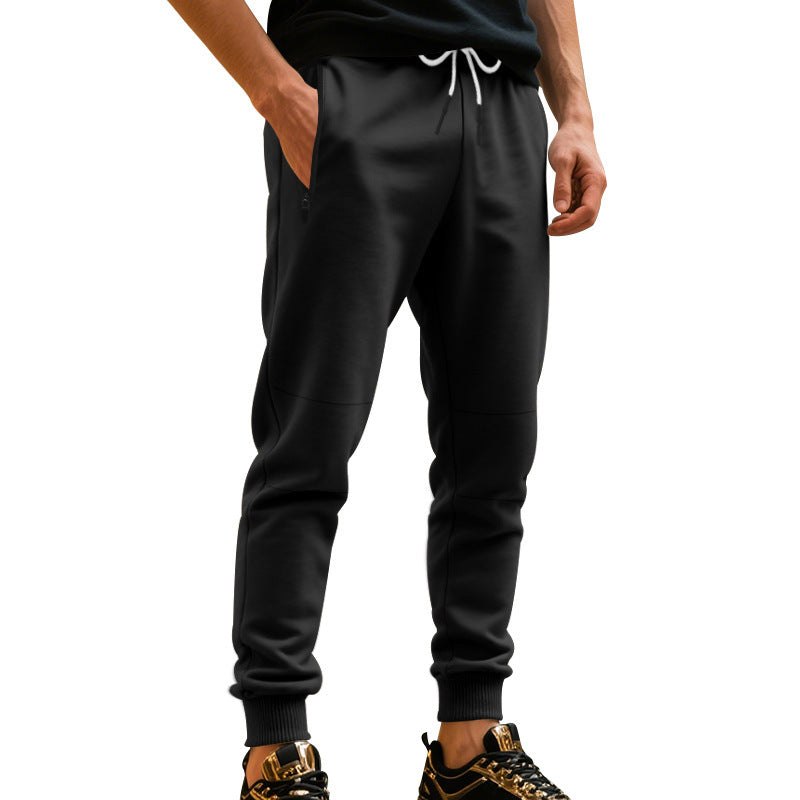 Men's Comfortable Jogging Pants made of lightweight fleece with elastic waistband and practical pockets Lisslune