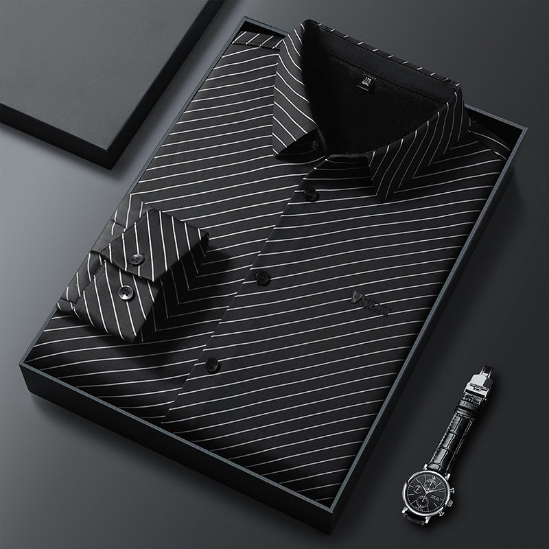Men's striped business shirt Lisslune