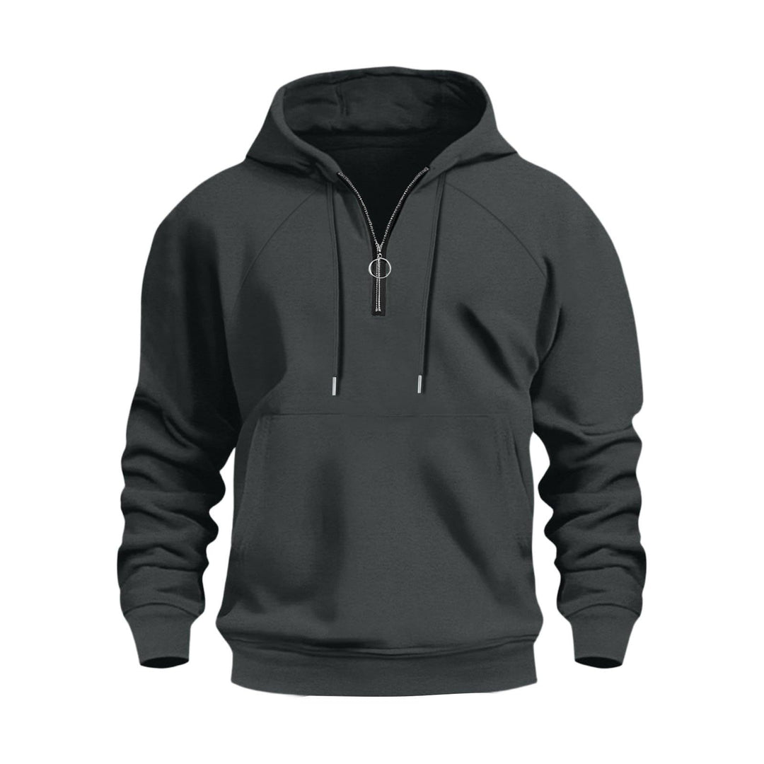 Men's functional hooded sweatshirt with half zip Lisslune
