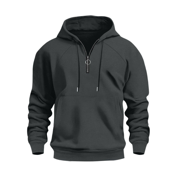 Men's functional hooded sweatshirt with half zip Lisslune