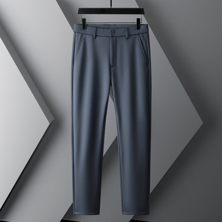 Men's modern chino pants with elastic waistband and side pockets Lisslune