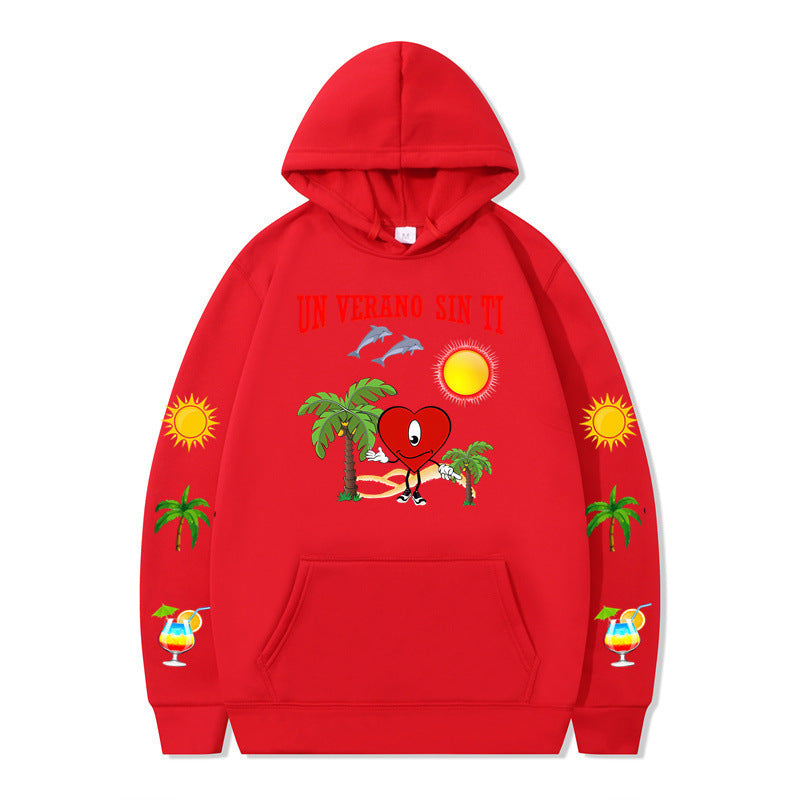 Women's hoodie with vibrant summer motif and comfortable fit Lisslune