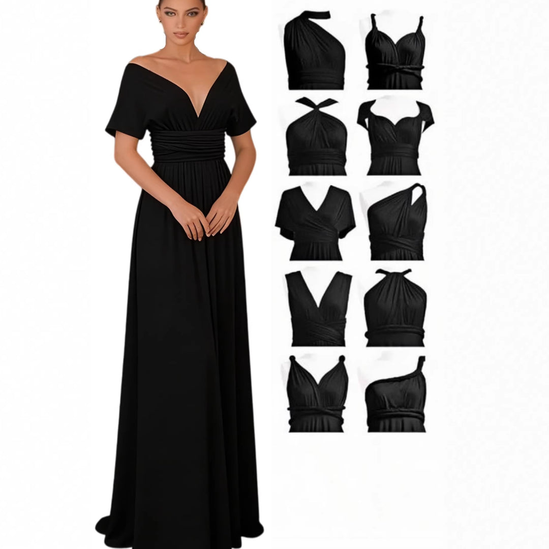 Women's maxi dress with high-quality wrap design
