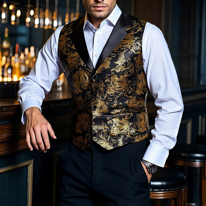 Men's elegant sequin vest Lisslune