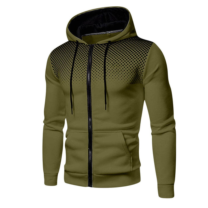 Men's sporty hoodie with innovative structure and practical zip pockets Lisslune