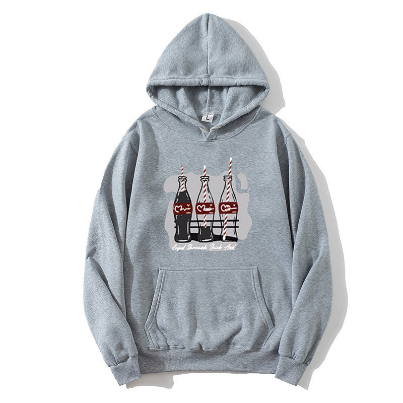 Women's hooded sweatshirt with playful Coca-Cola bottle motif Lisslune