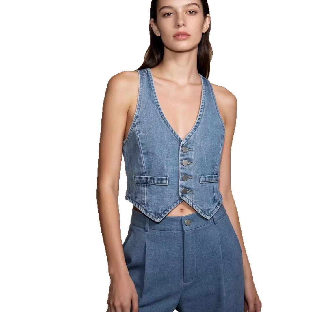 Women's Jeans Vest Lisslune
