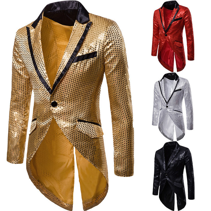 Men's elegant glamorous blazer with sequins Lisslune