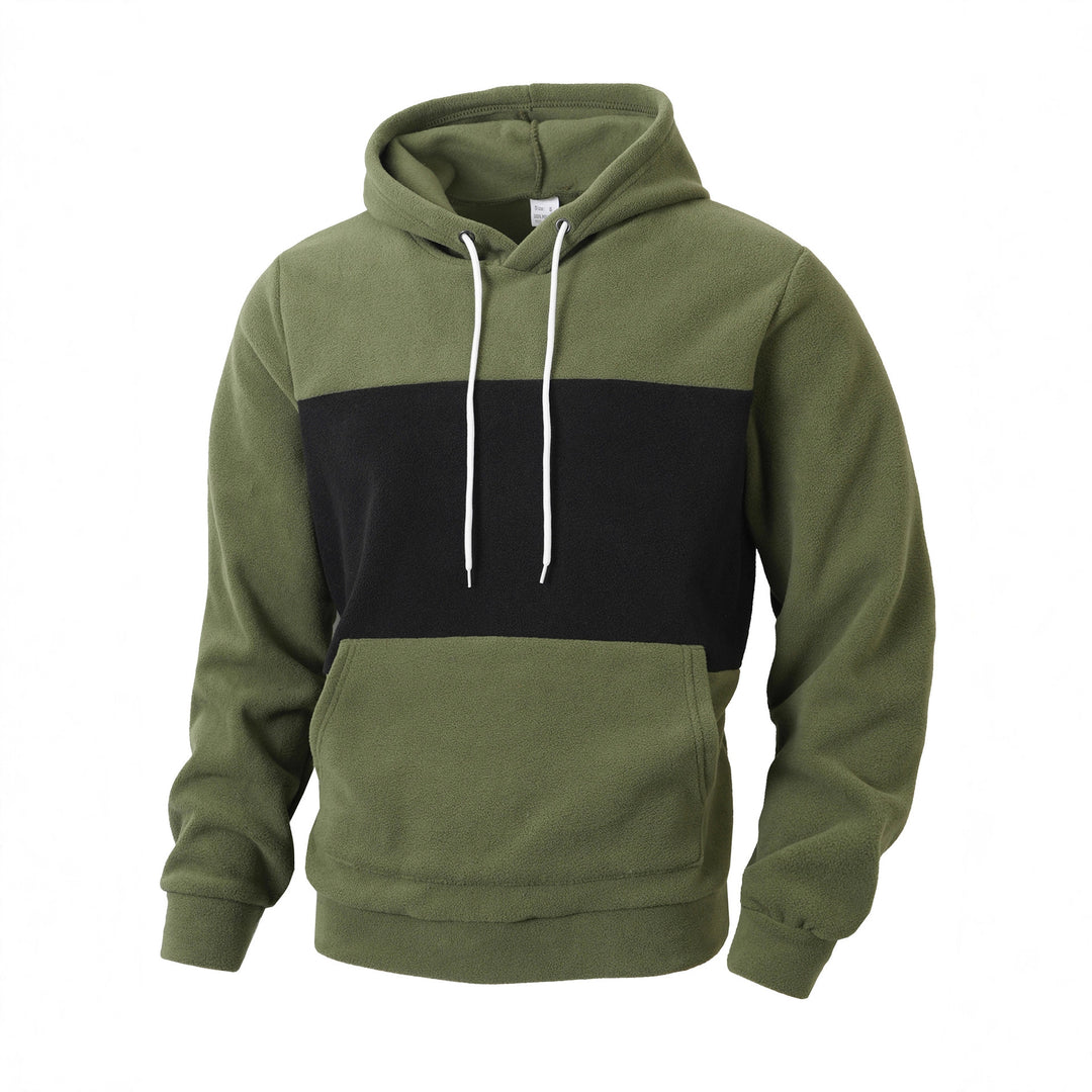 Men's fleece hoodie with innovative design Lisslune