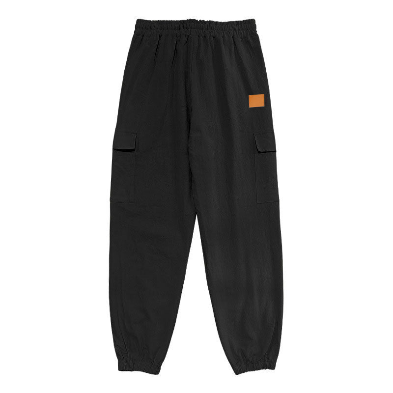 Men's cargo pants with elastic waistband and practical pockets Lisslune