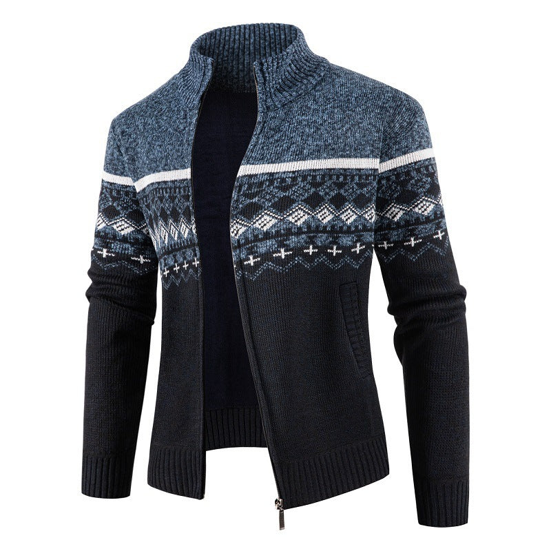 Men's fashionable cardigan with high collar Lisslune