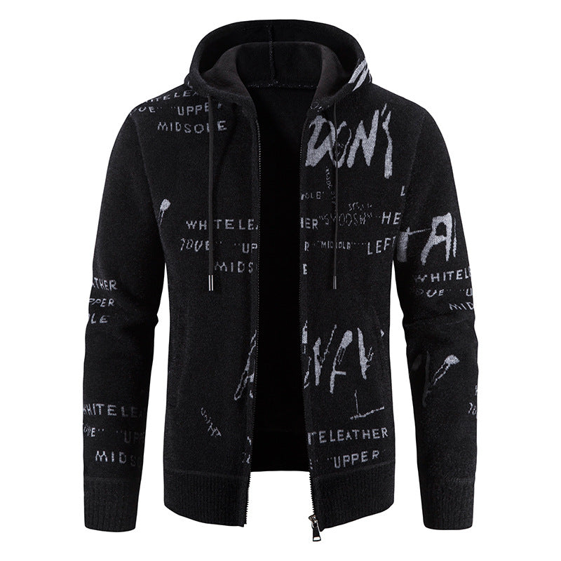 Men's stylish hoodie jacket with creative print Lisslune