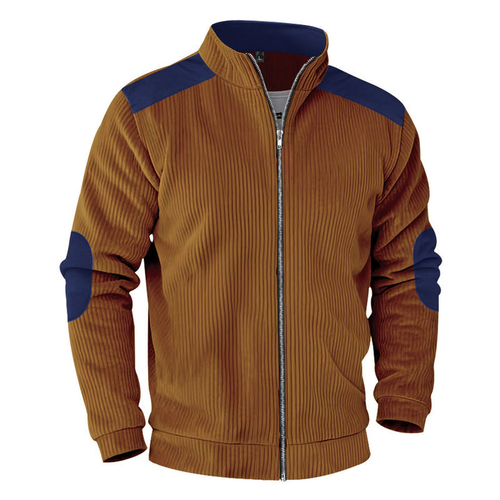 Men's sporty jacket with structured sleeves and stand-up collar Lisslune